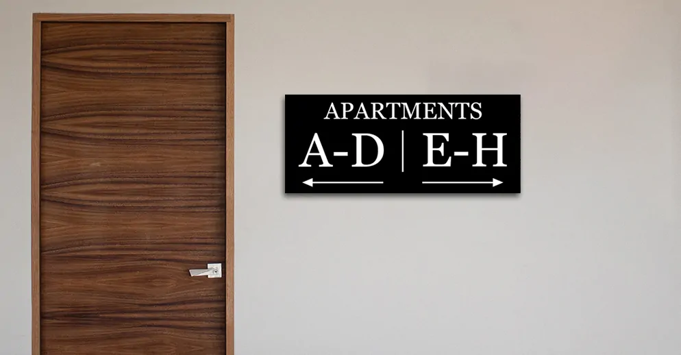 commercial building directional signs new york