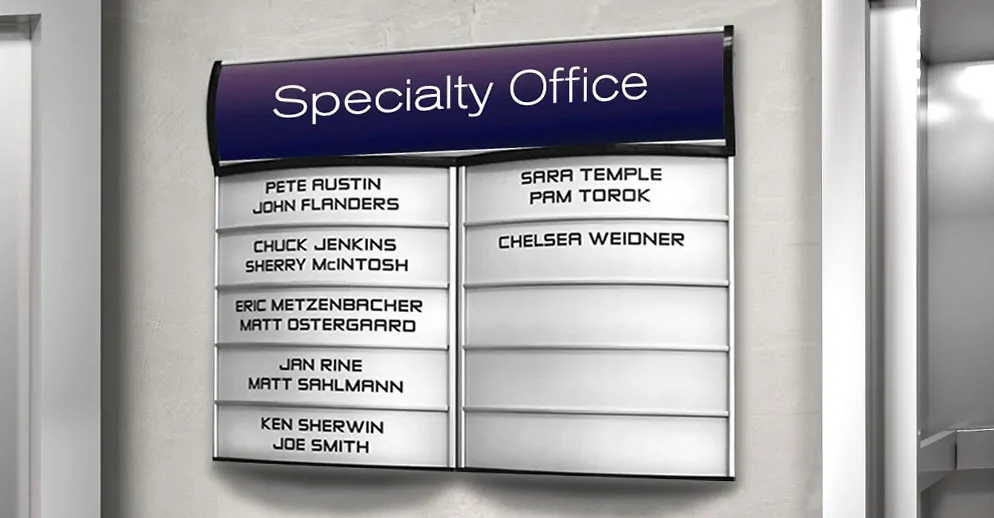 office wayfinding signage nyc