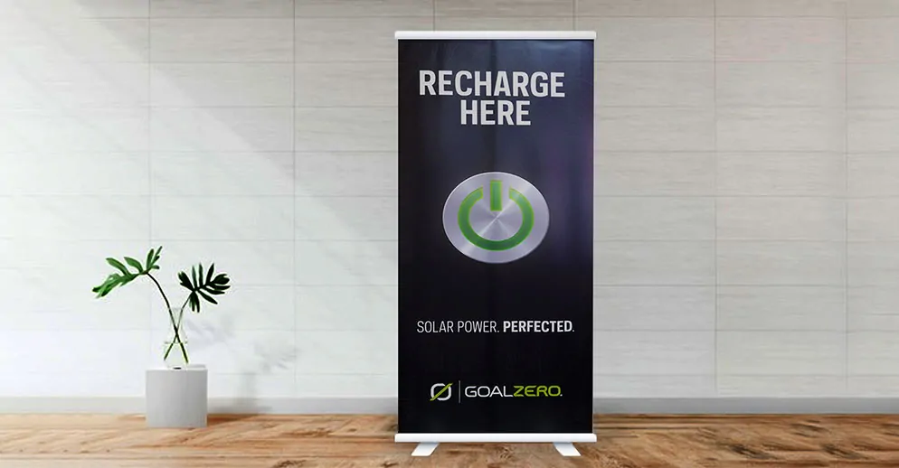 visual graphics banner stands nyc