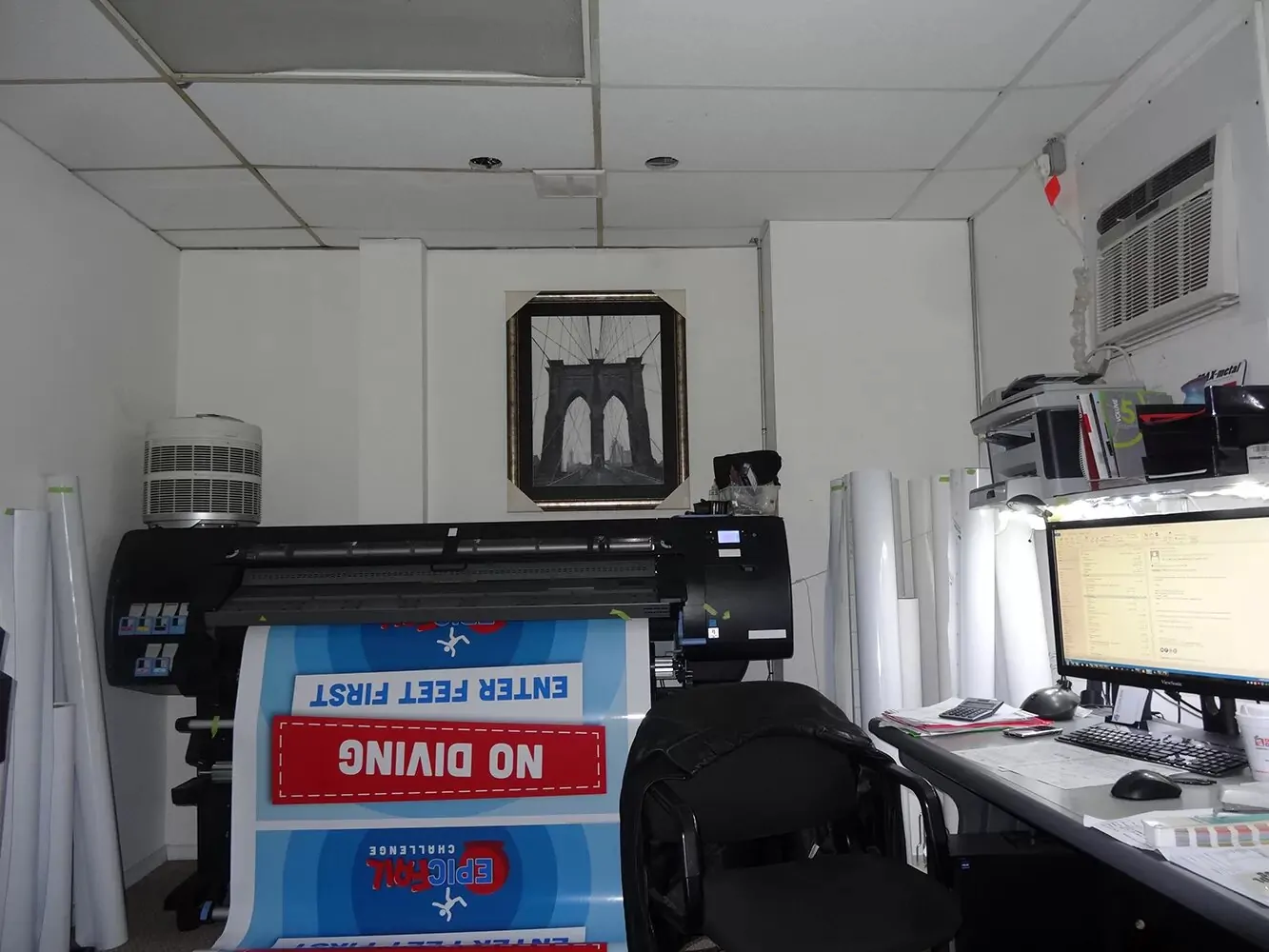 vinyl sign making in the local company