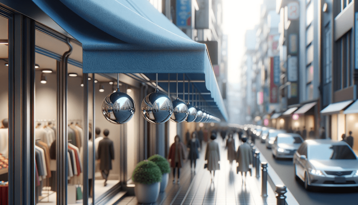 keep birds away with shinny objects awnings