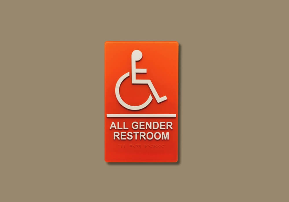 ada signs all gender restroom