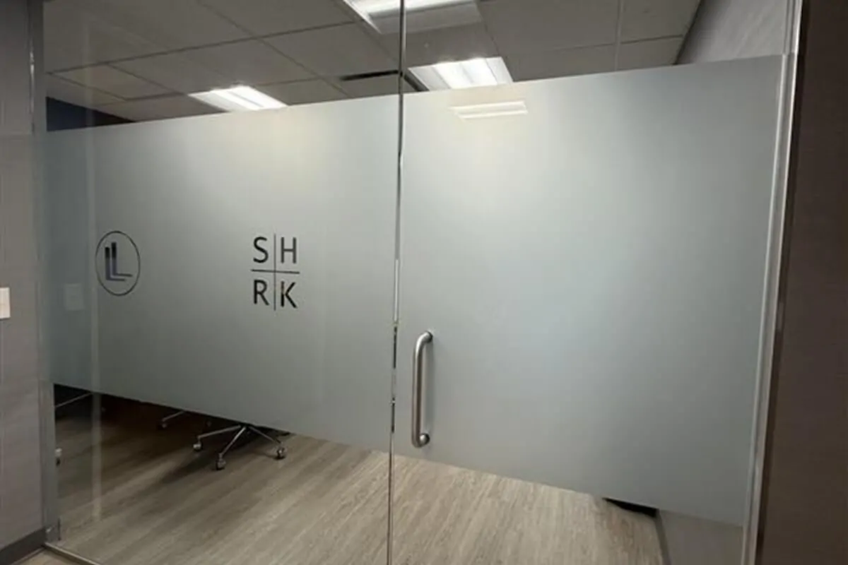 custom office window frosting nyc