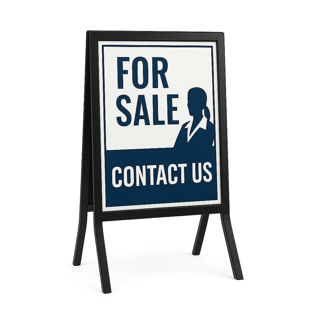 Real Estate Signs 68 Aluminum Sidewalk Display Frame
