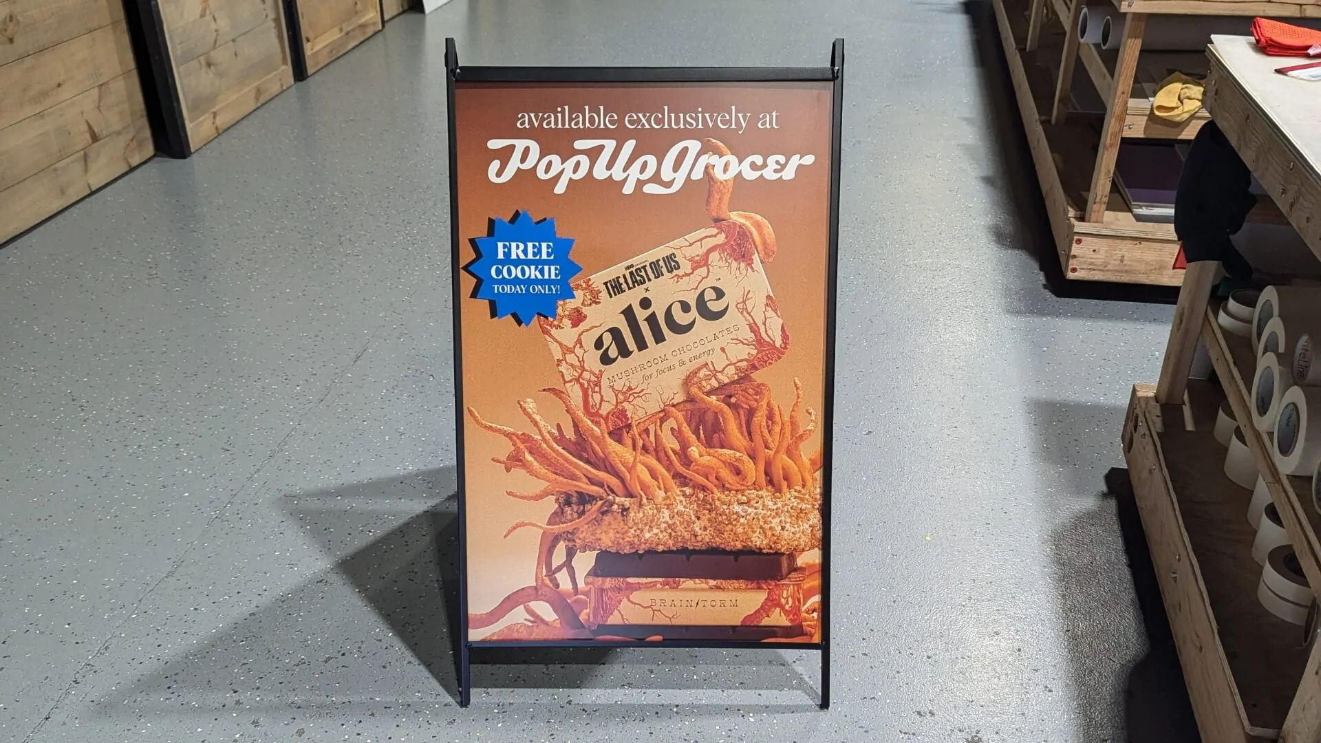 a frame sign for constuction industry