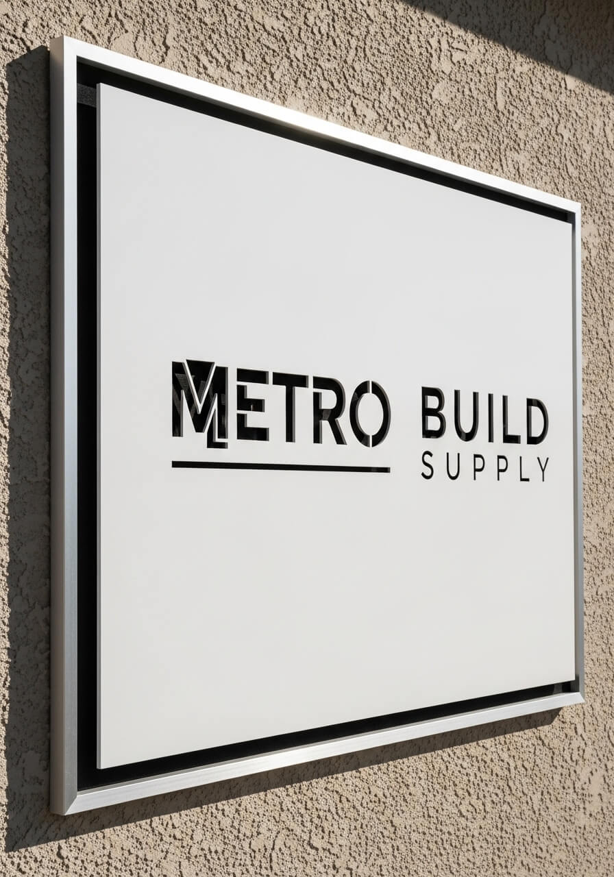 CNC Cutting 48 acml panel sign metro build