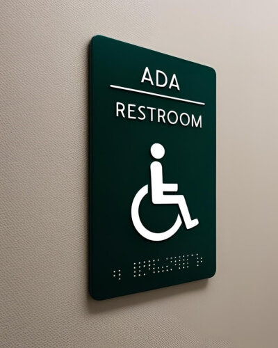 ada restroom sign new york city