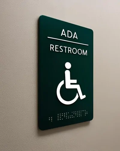 ada restroom sign new york city