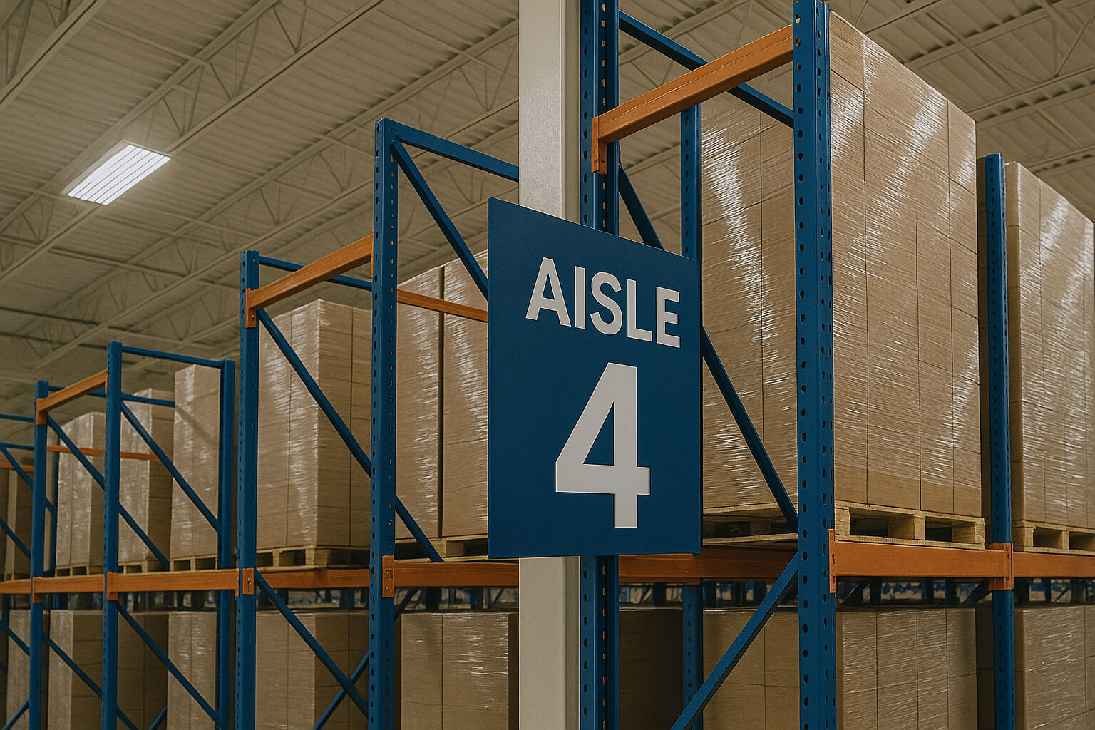 aisle signs for manufacturing industry