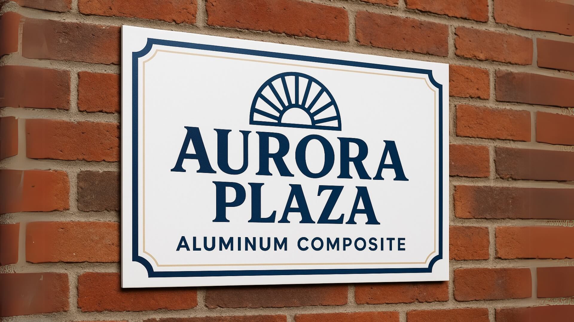 Aluminum Composite 17 auraora plaza sign made by aluminum composit nyc