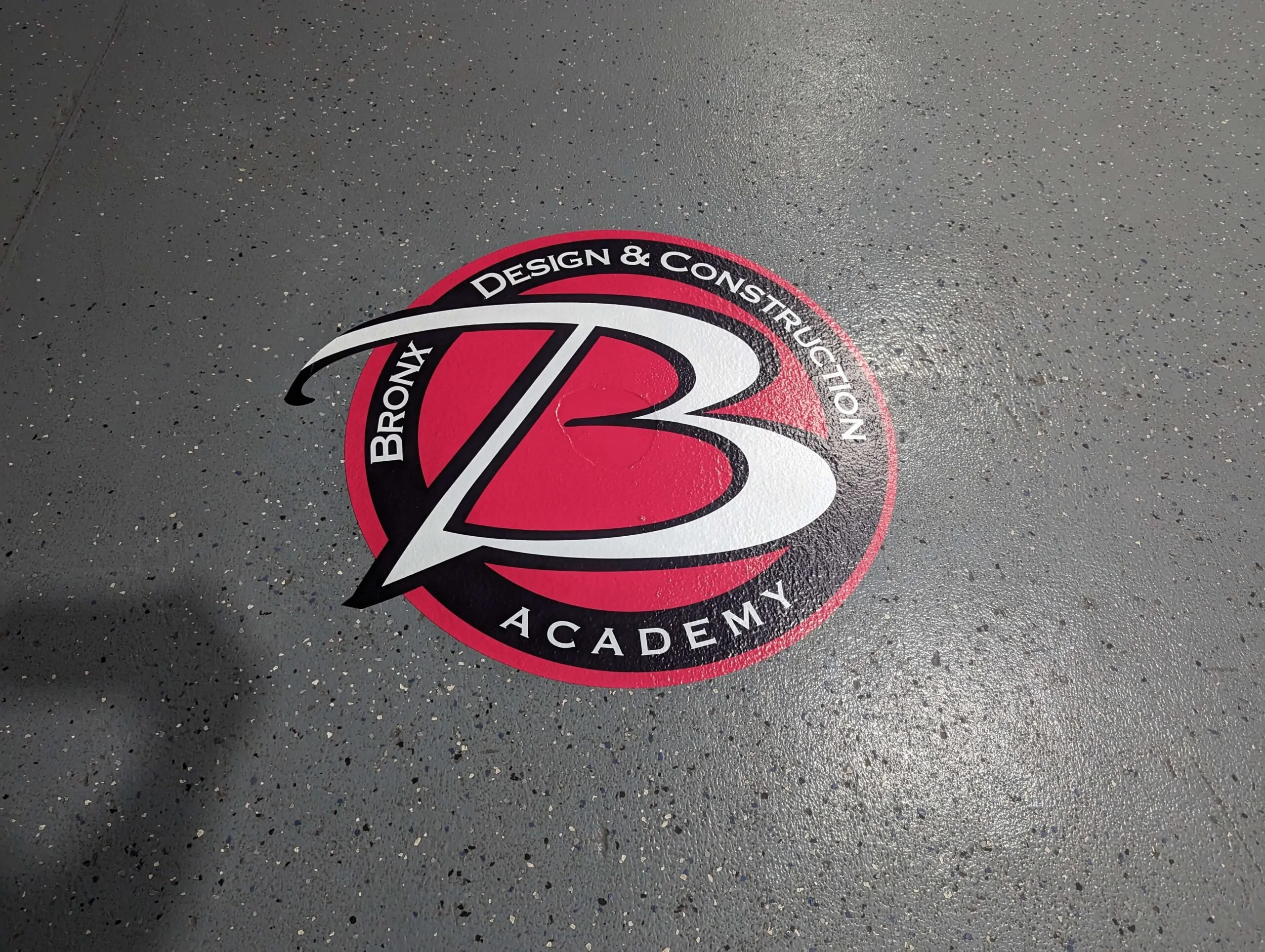 b letter floor graphics