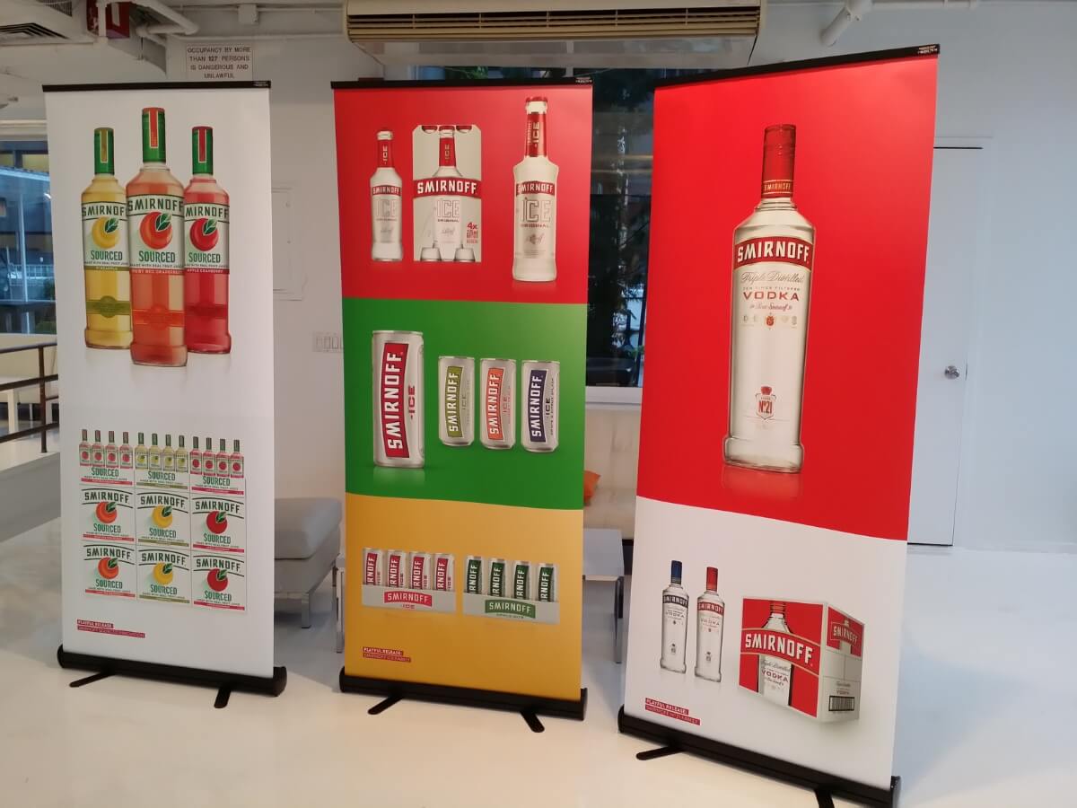 banner stand for convention company