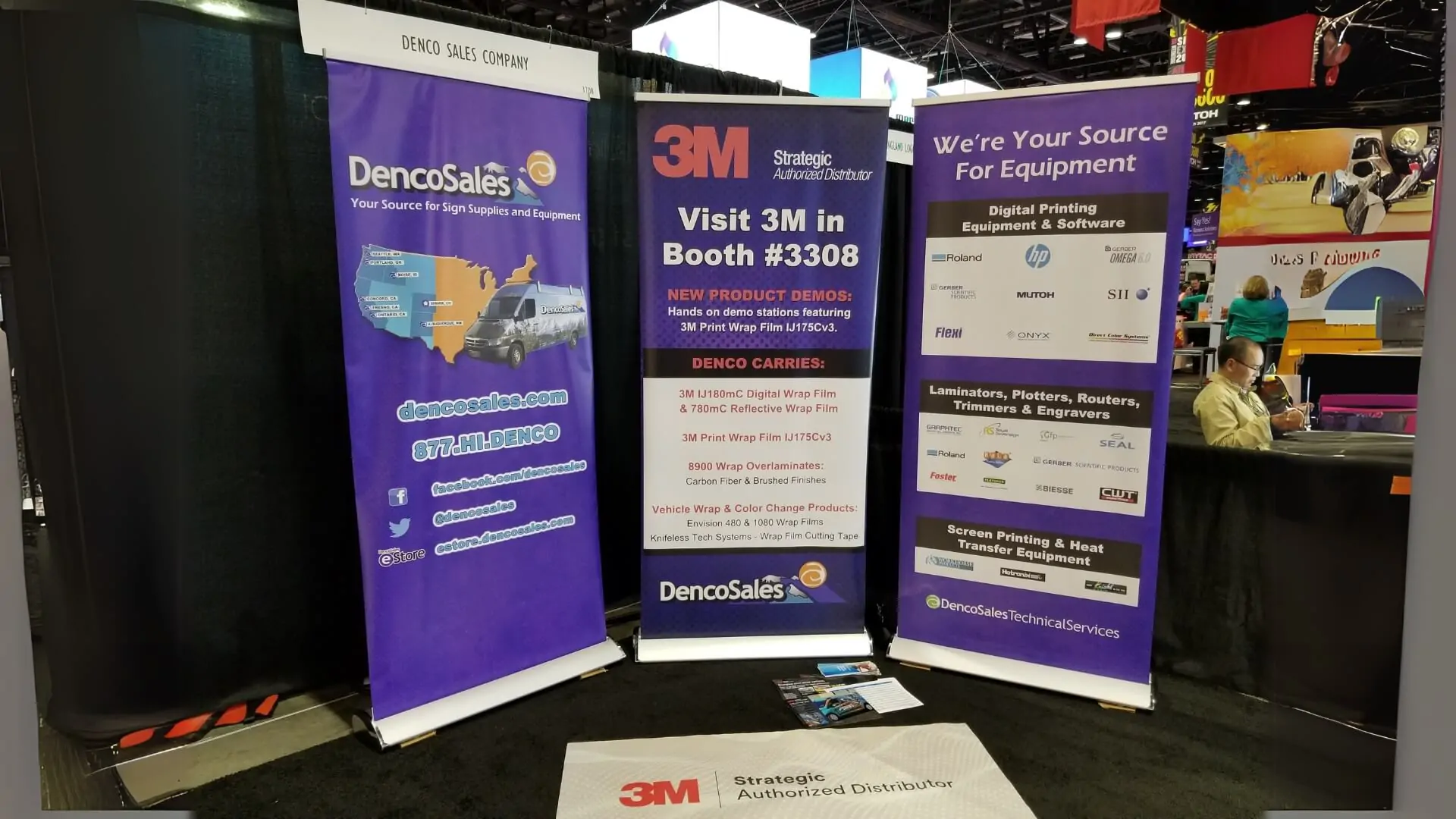 banner stand for dencosales nyc