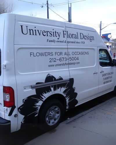 black vehicle lettering nyc