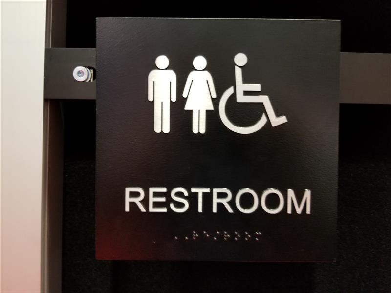 braille restroom sign