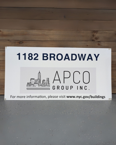 broadway coroplast sign