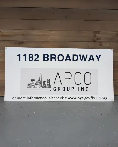 broadway coroplast sign