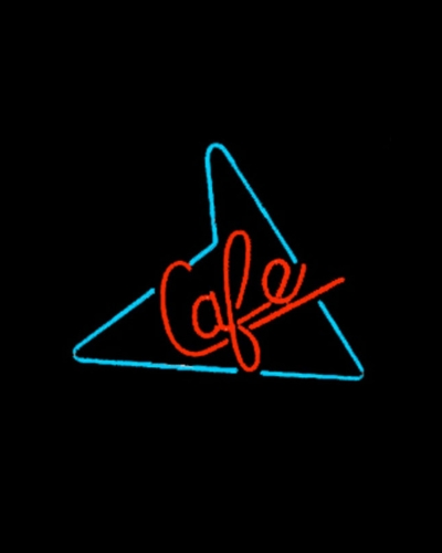 cafe neon sign