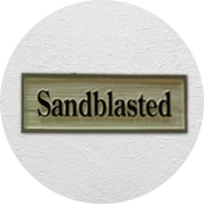 carved signs sandblasting