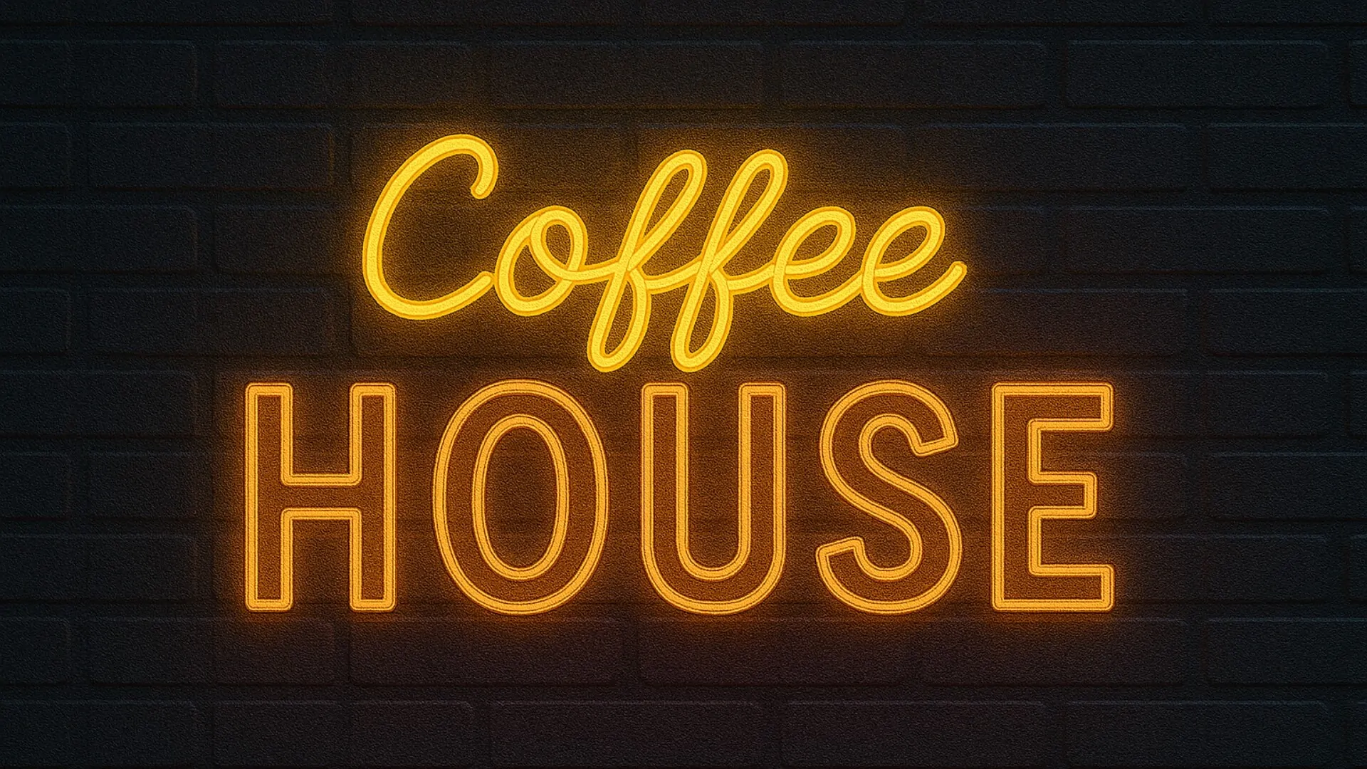 coffee house neon sign new york city