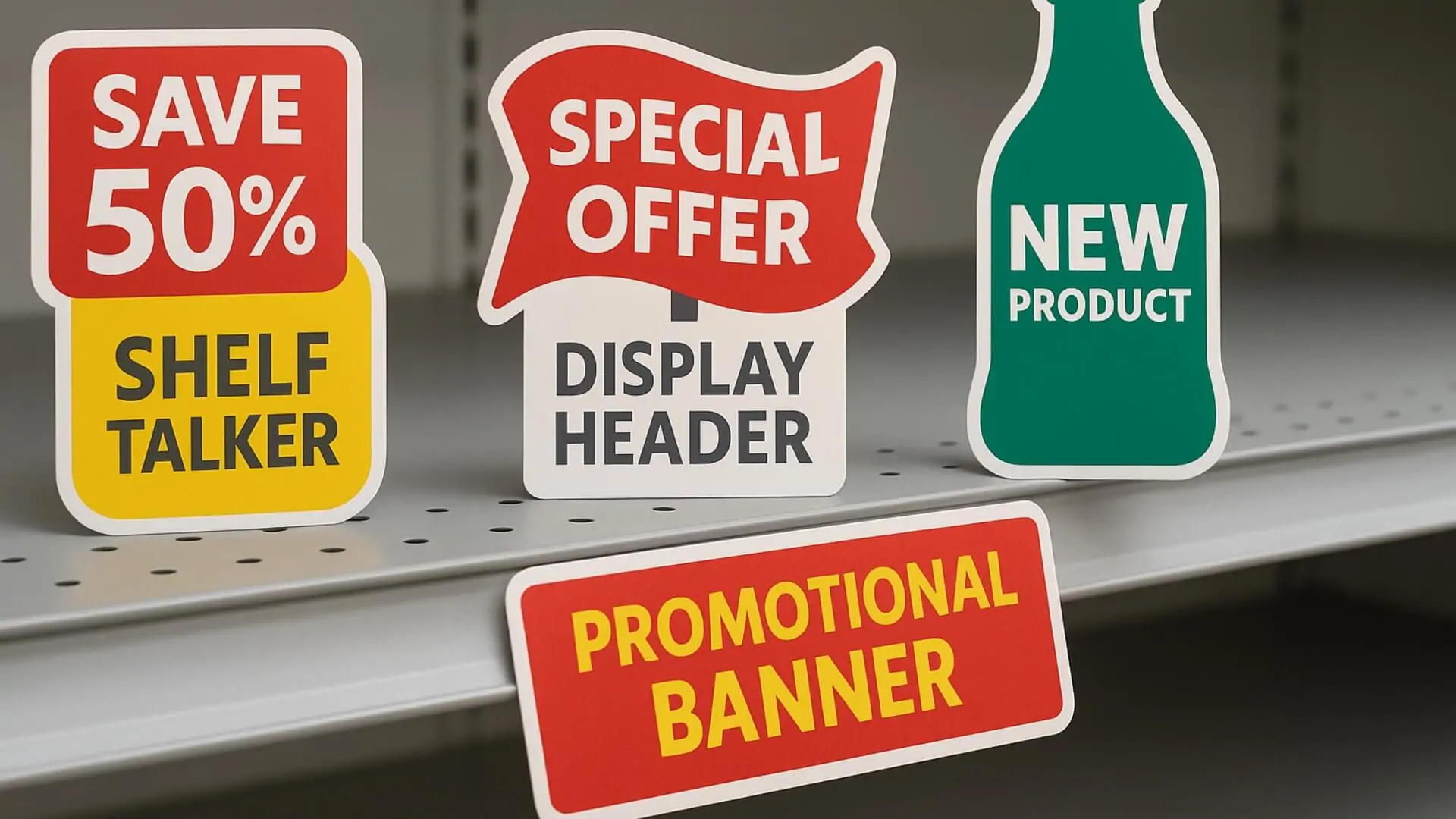 contour cut retail and point of sale signage