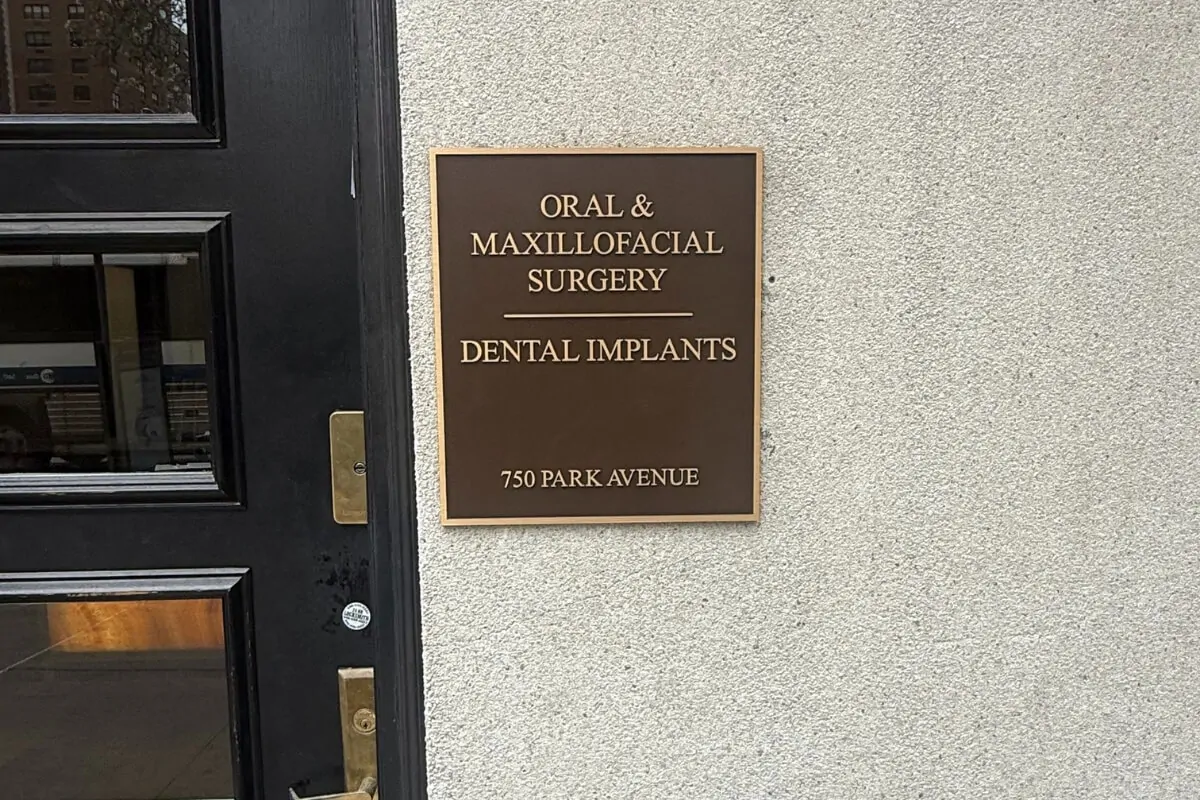 custom address metal plaques nyc