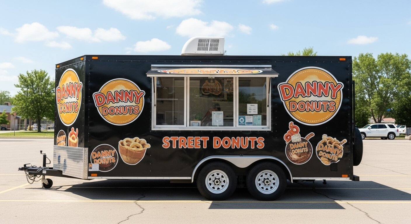 custom food trailer wrap