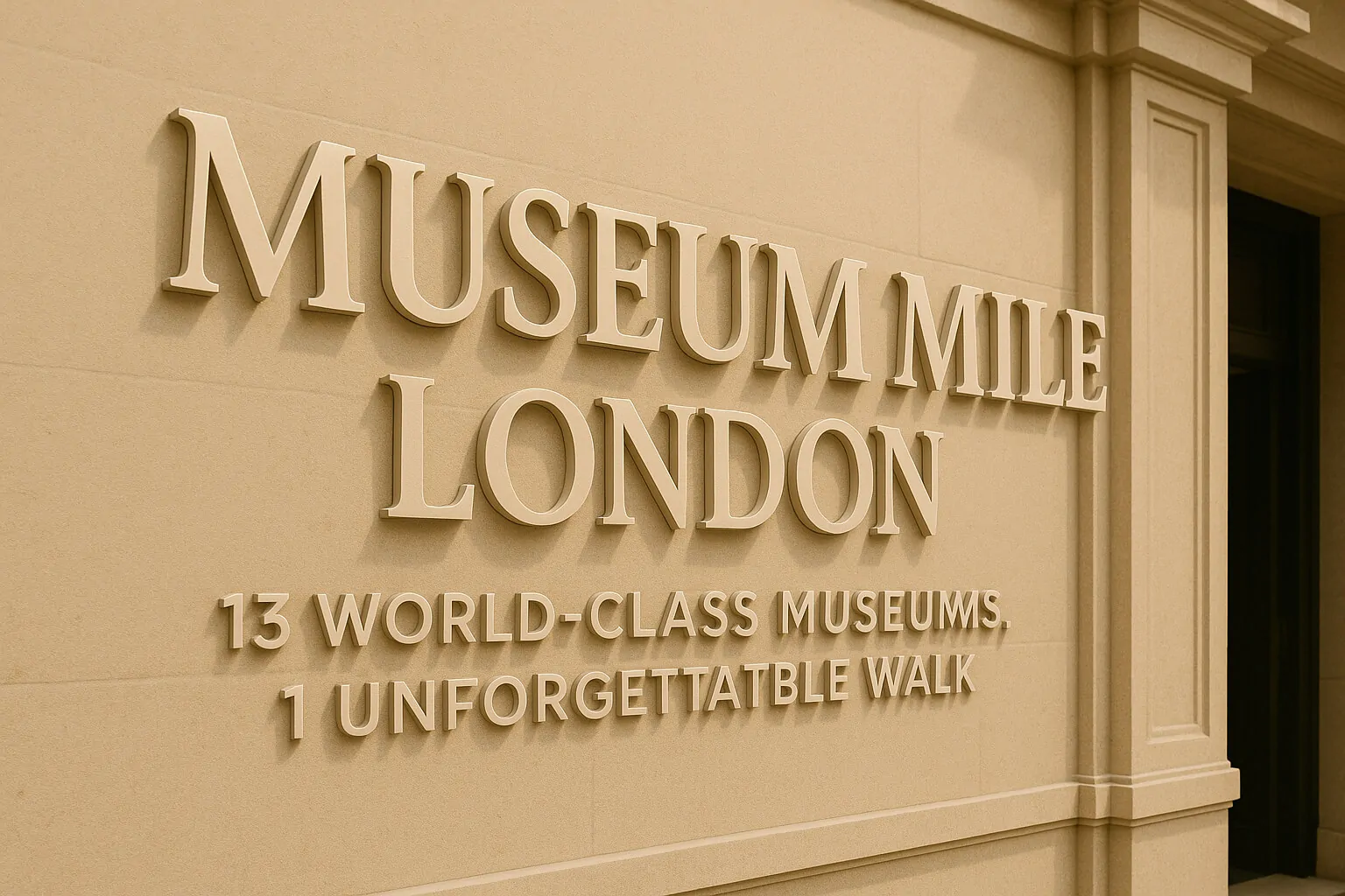 dimentional letter signs for museums