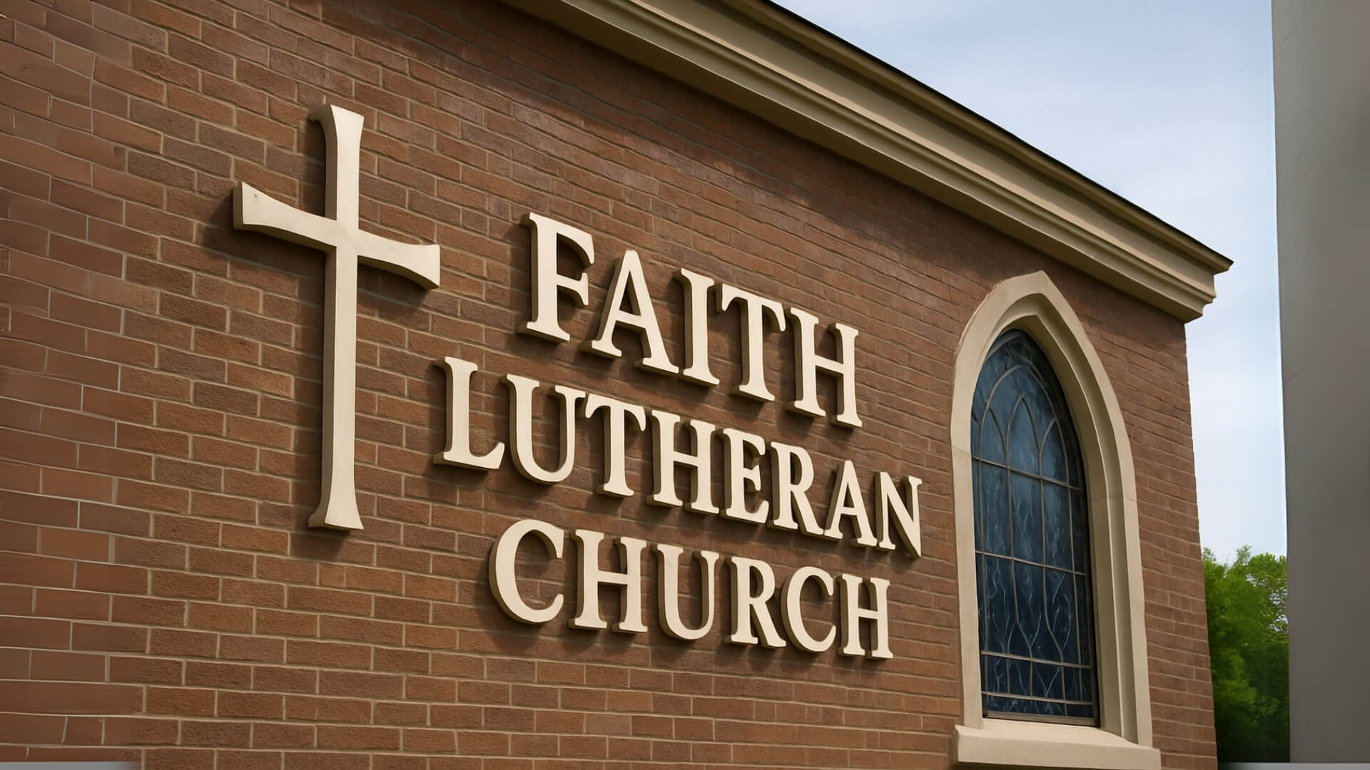Worship & Church Signs 41 fath lutheran church dimensional lettering nyc