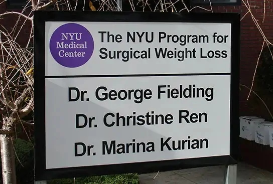 flat sign with frame