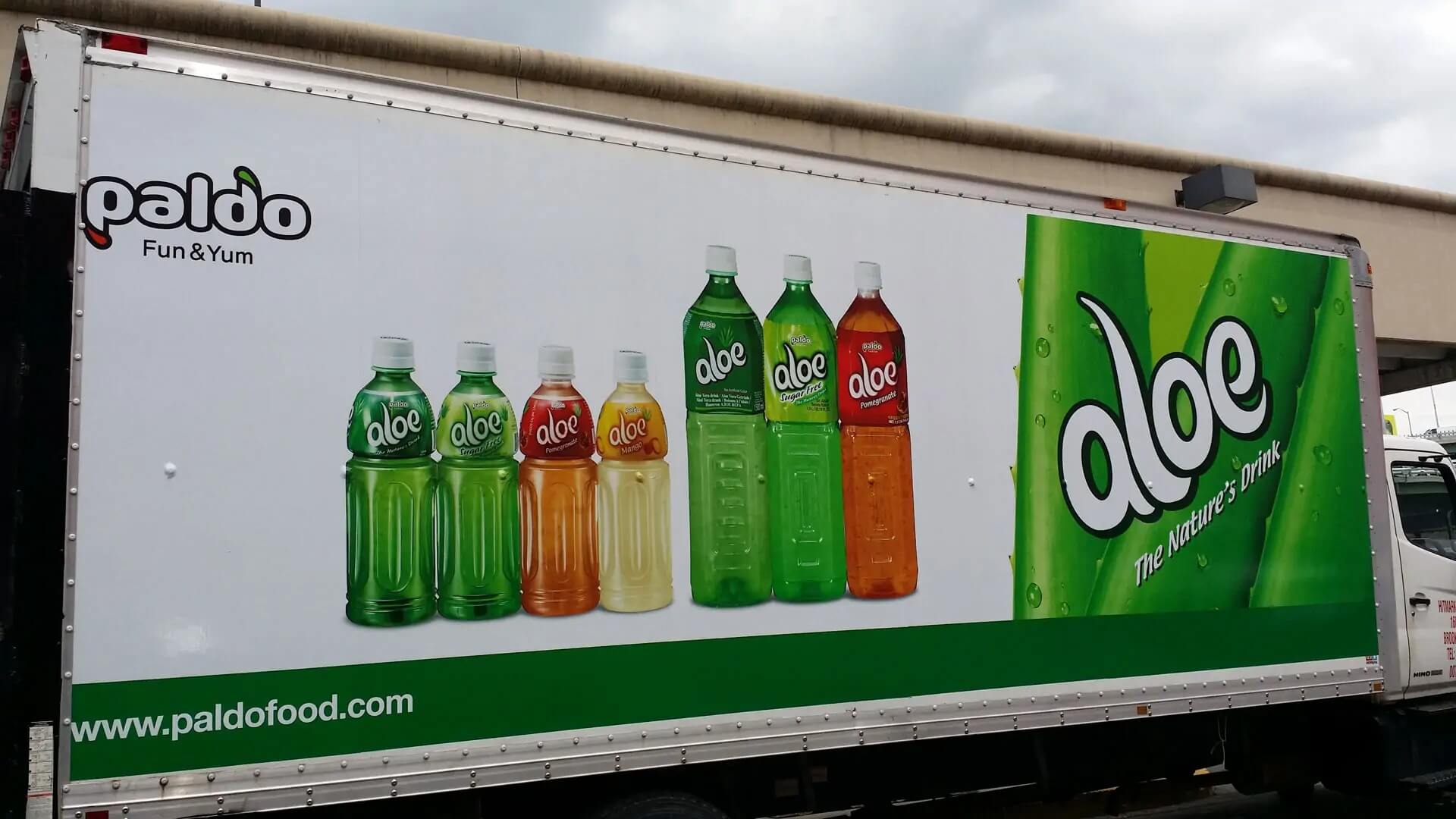 food beverage company truck wrap
