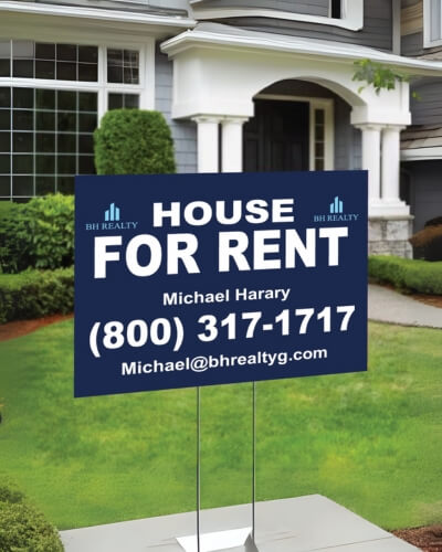 for rent yard sign nyc