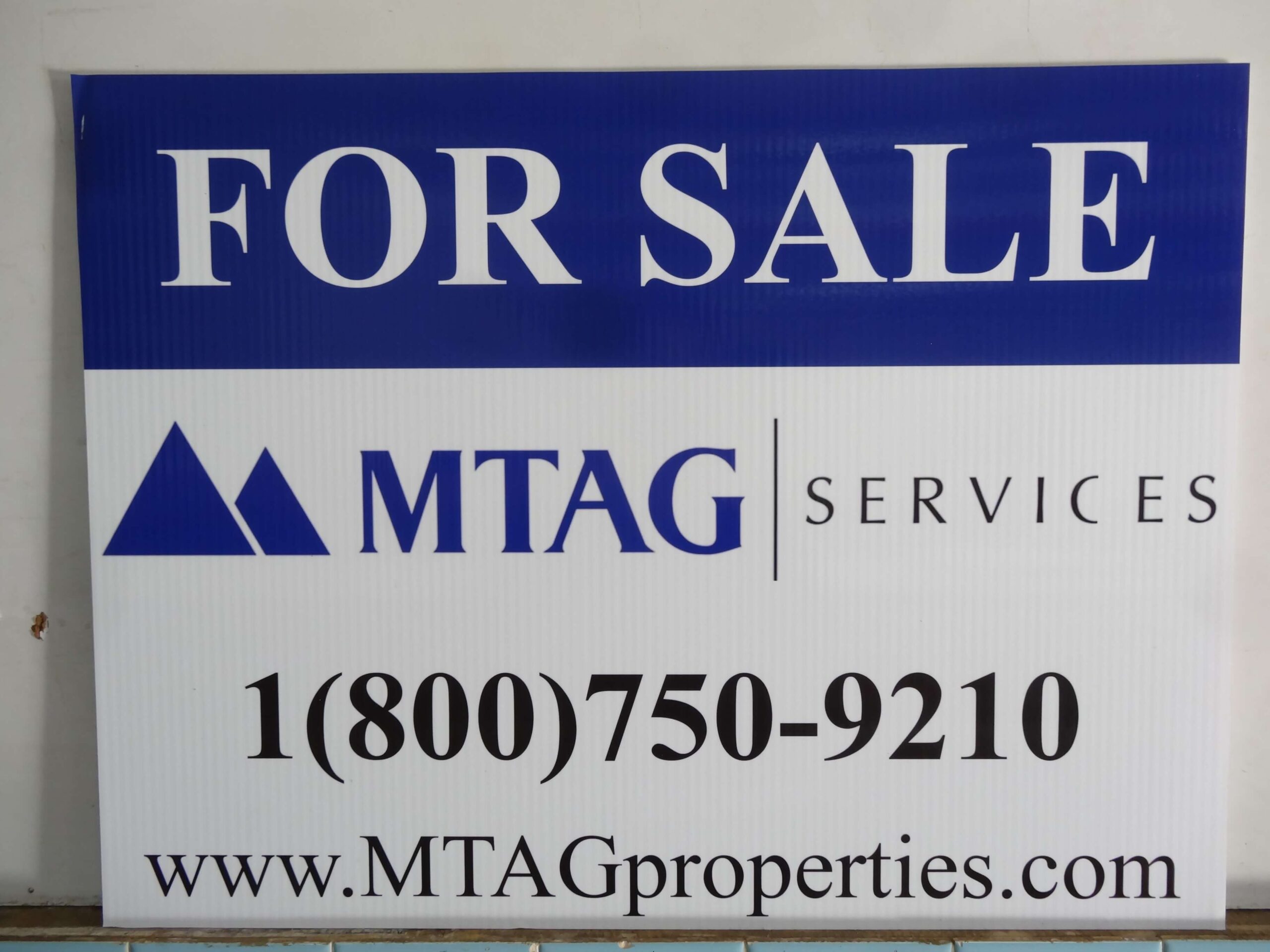 for sale coroplast sign