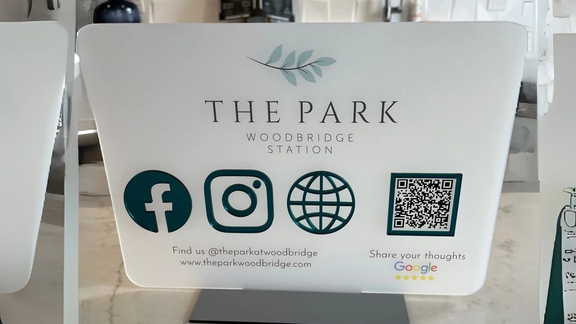 freestanding standoff signs