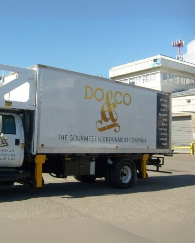 golden vehicle lettering