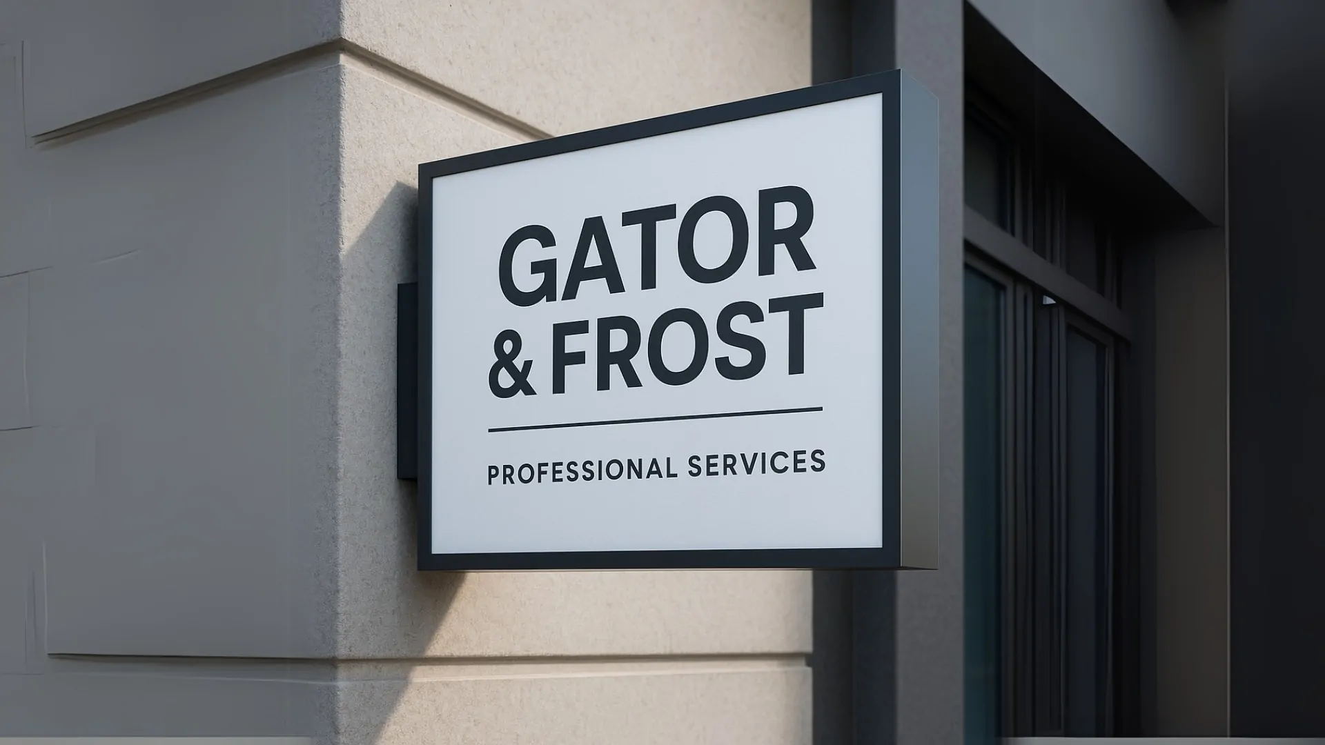hanging blade sign made with gator foam
