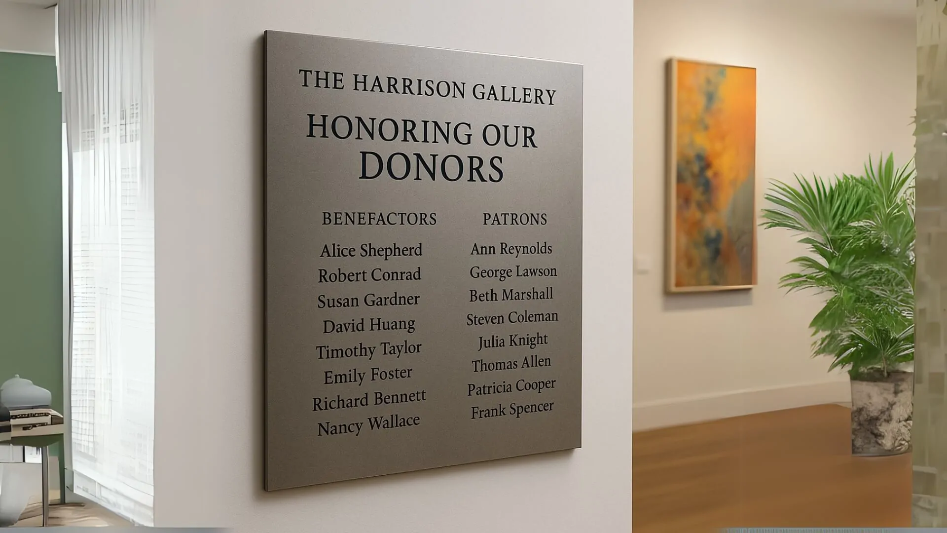 honoring our donors new york company