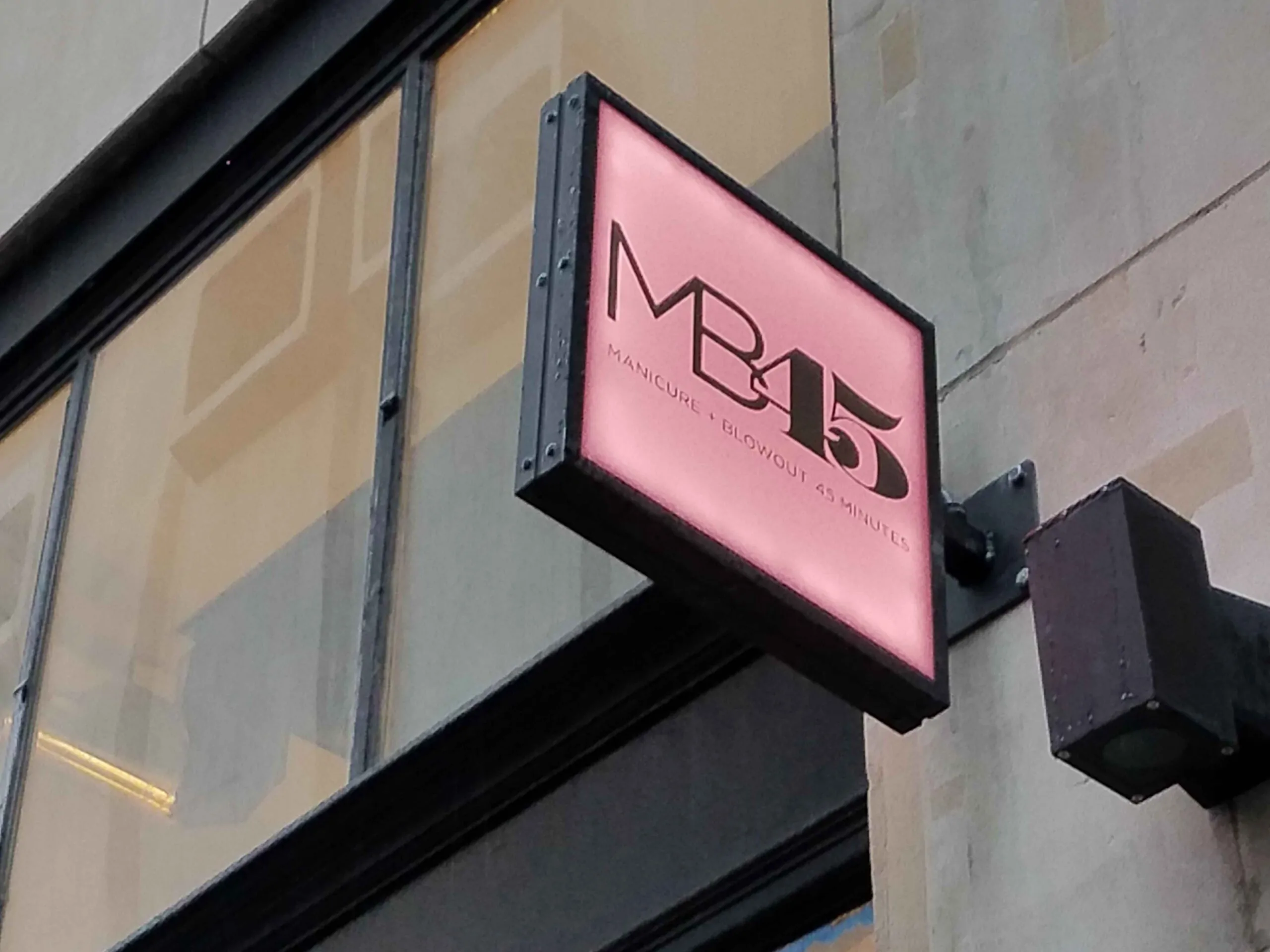 mb45 outdoor square blade sign