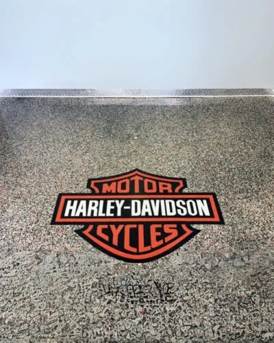 orange floor graphics