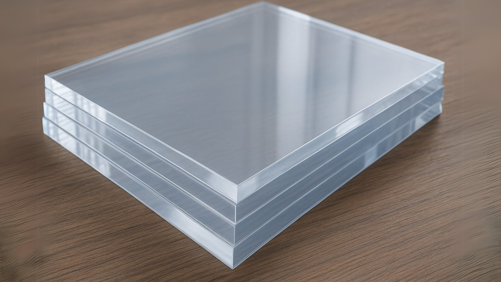 pile of acrylic plexiglass sheets