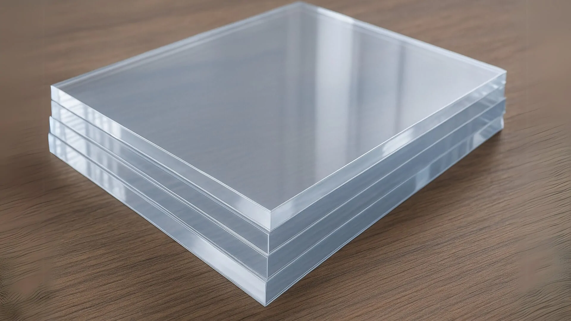 pile of acrylic plexiglass sheets