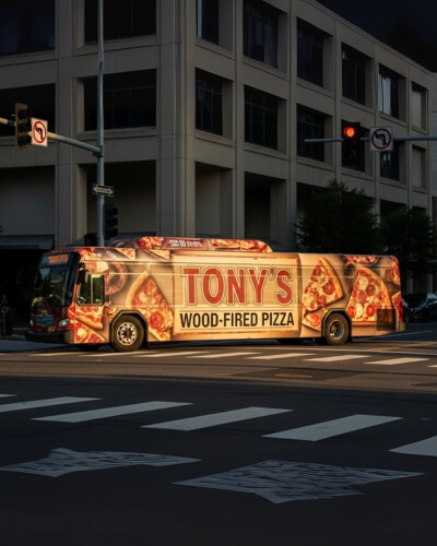 pizza food truck wrap
