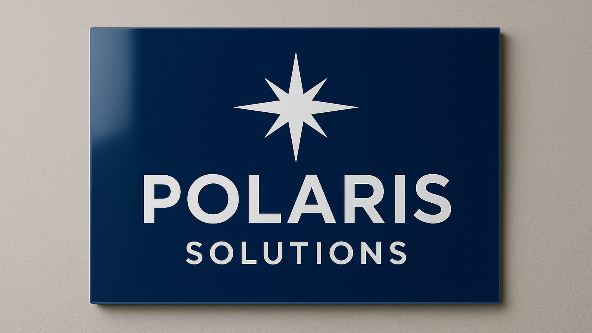 Standoff Signs 141 polaris solutions sign made with acrylic