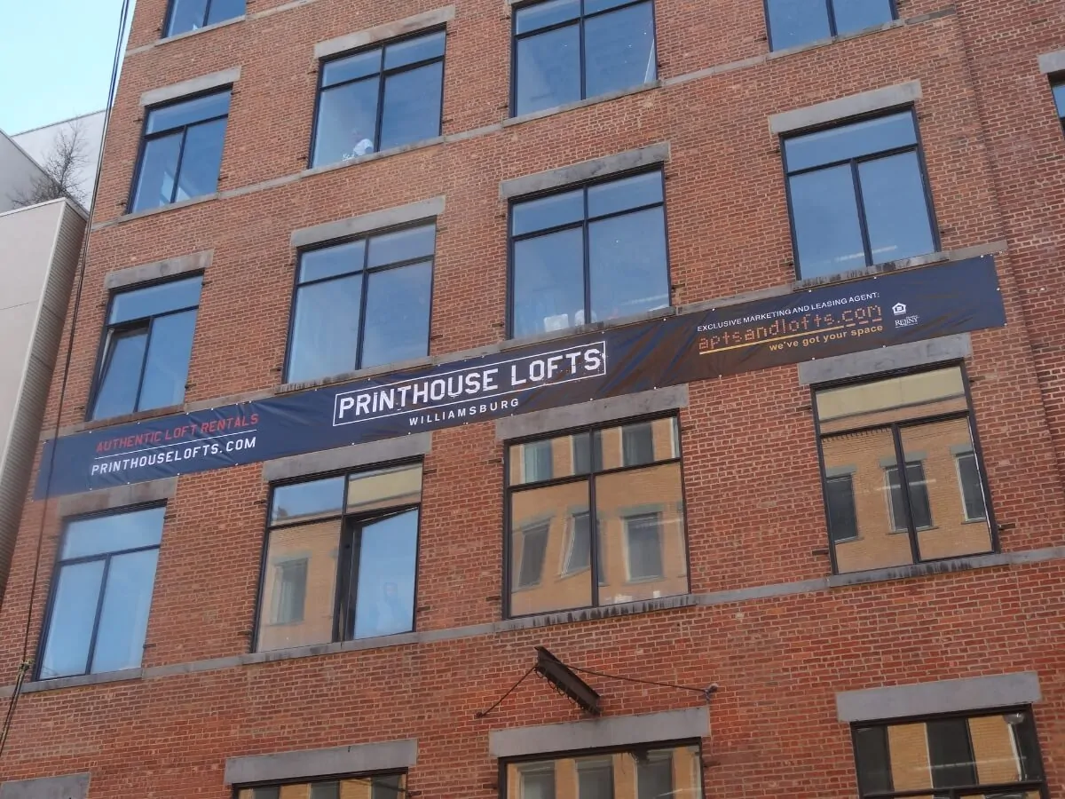 printhouse lofts large banner nyc