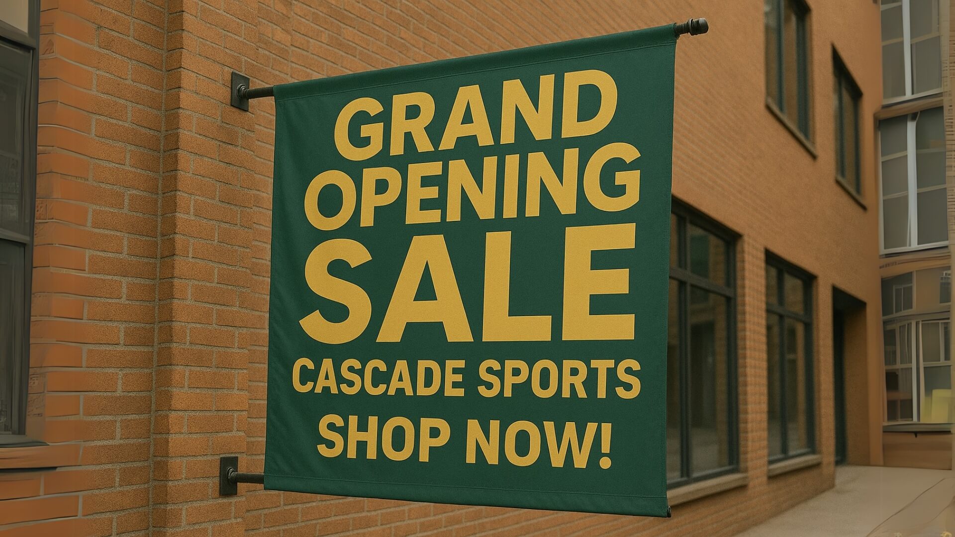 promotional banner for grand opening nyc