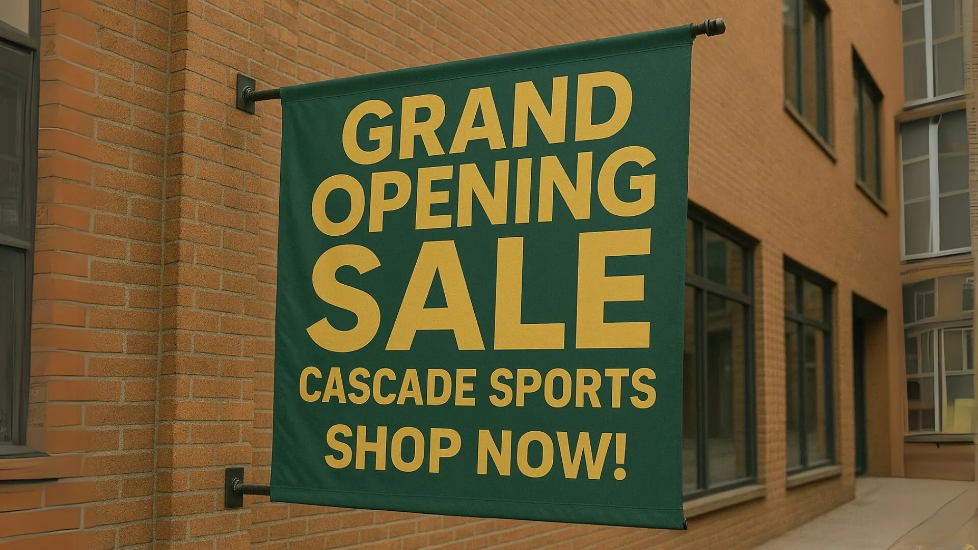 promotional banner for grand opening nyc