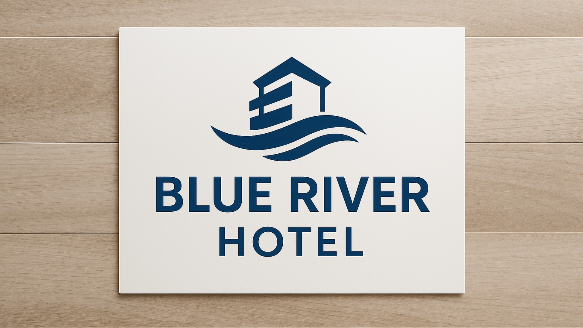 pvc sintra board made for blue river hotel sign