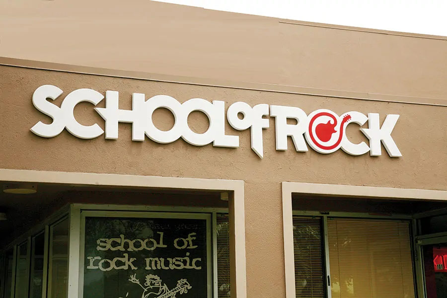 school of rock plastic letters