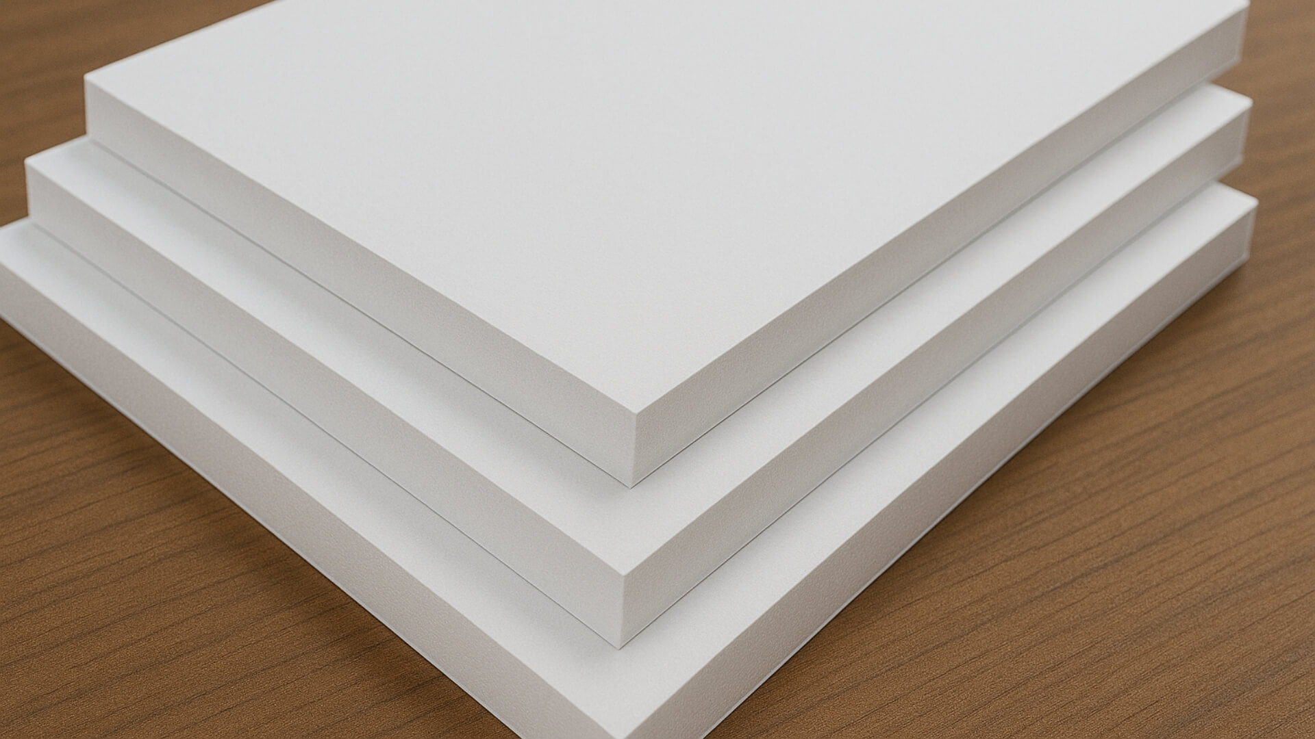 stack of foam board sheets