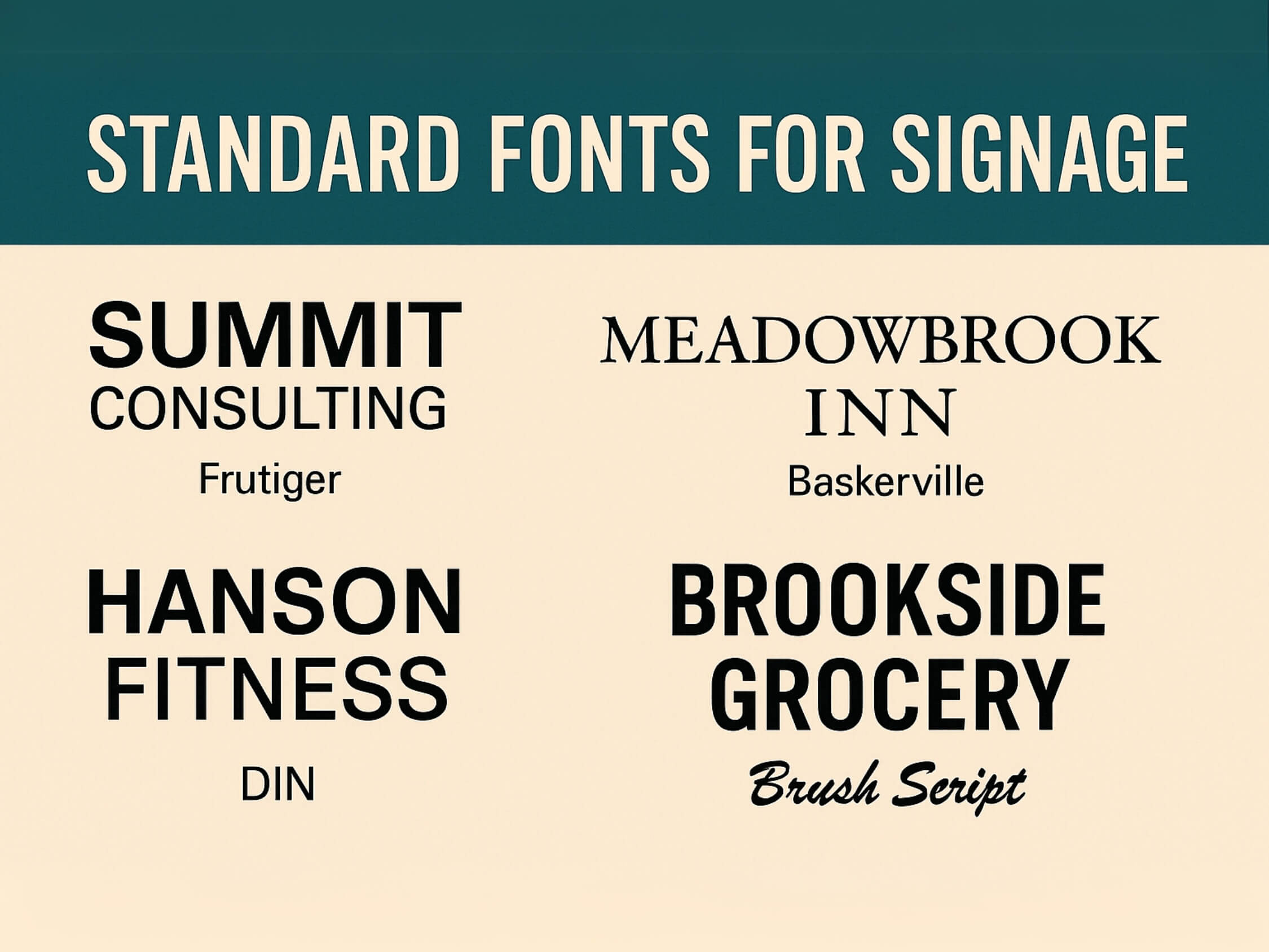 stand fonts for signage in new york city